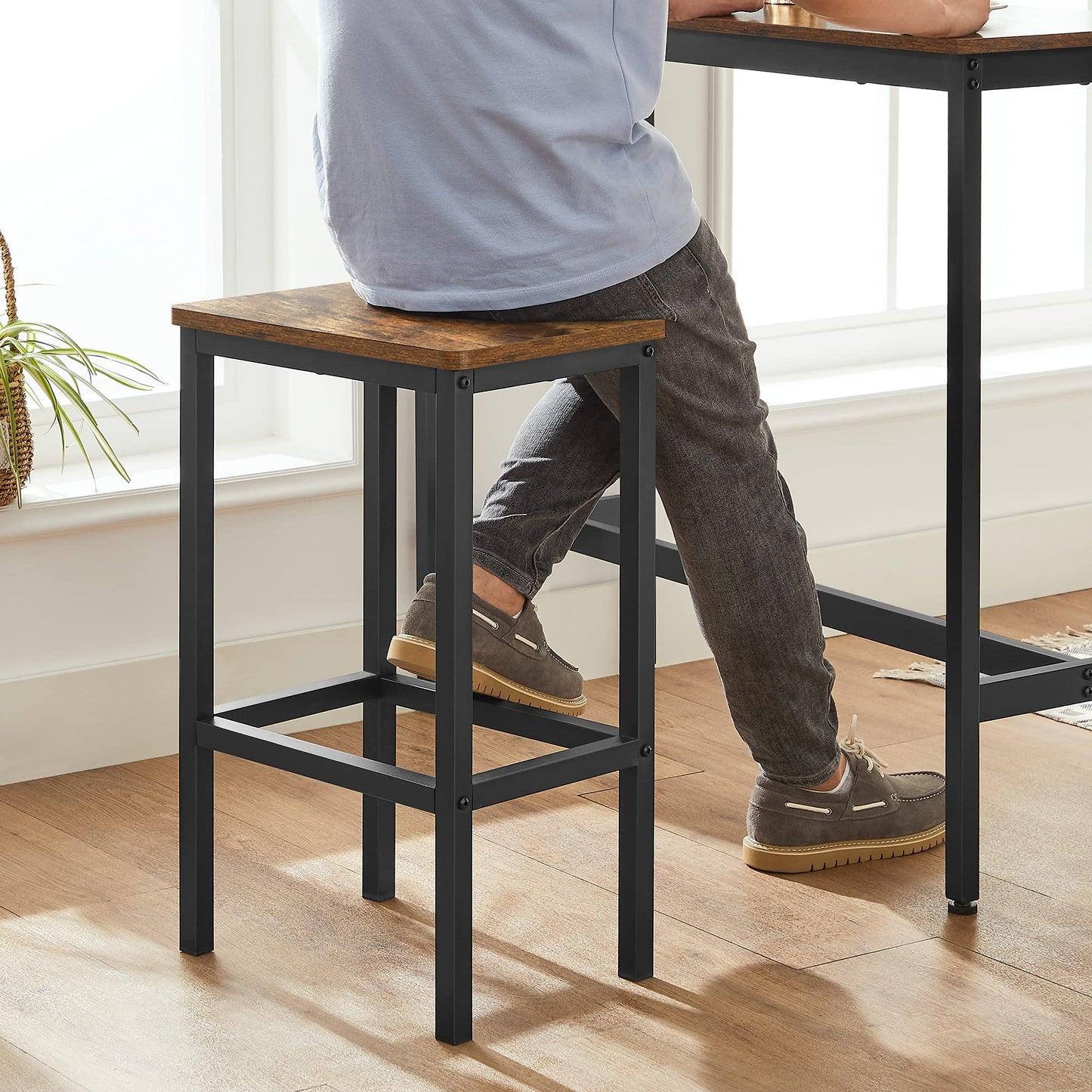 - VASAGLE Dining Table Set, Bar Table and Stools -