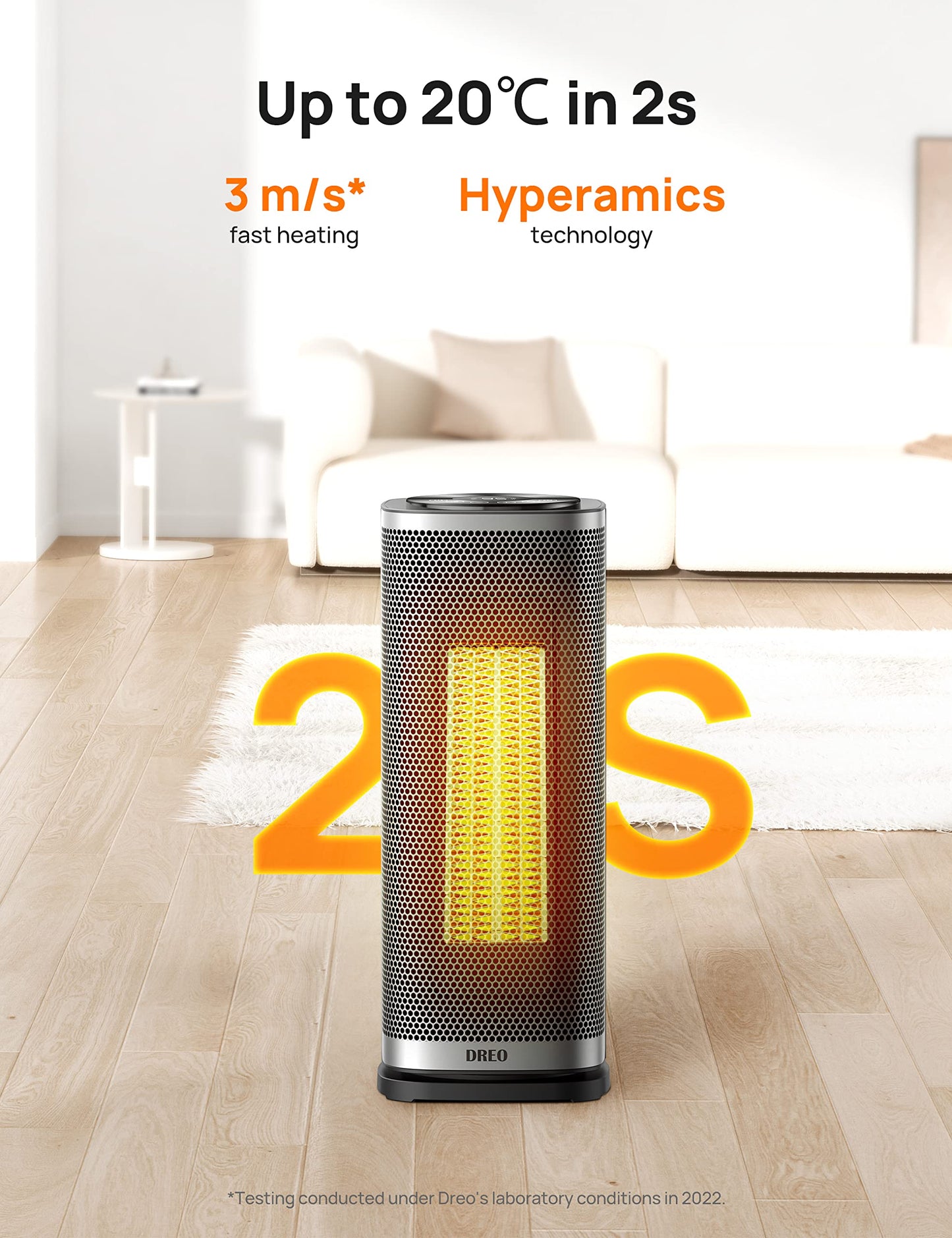 - Dreo 16 Inch Electric Heater | 1800W Energy Efficient Space Heaters | Thermostat | 70° Oscillating Remote Control -