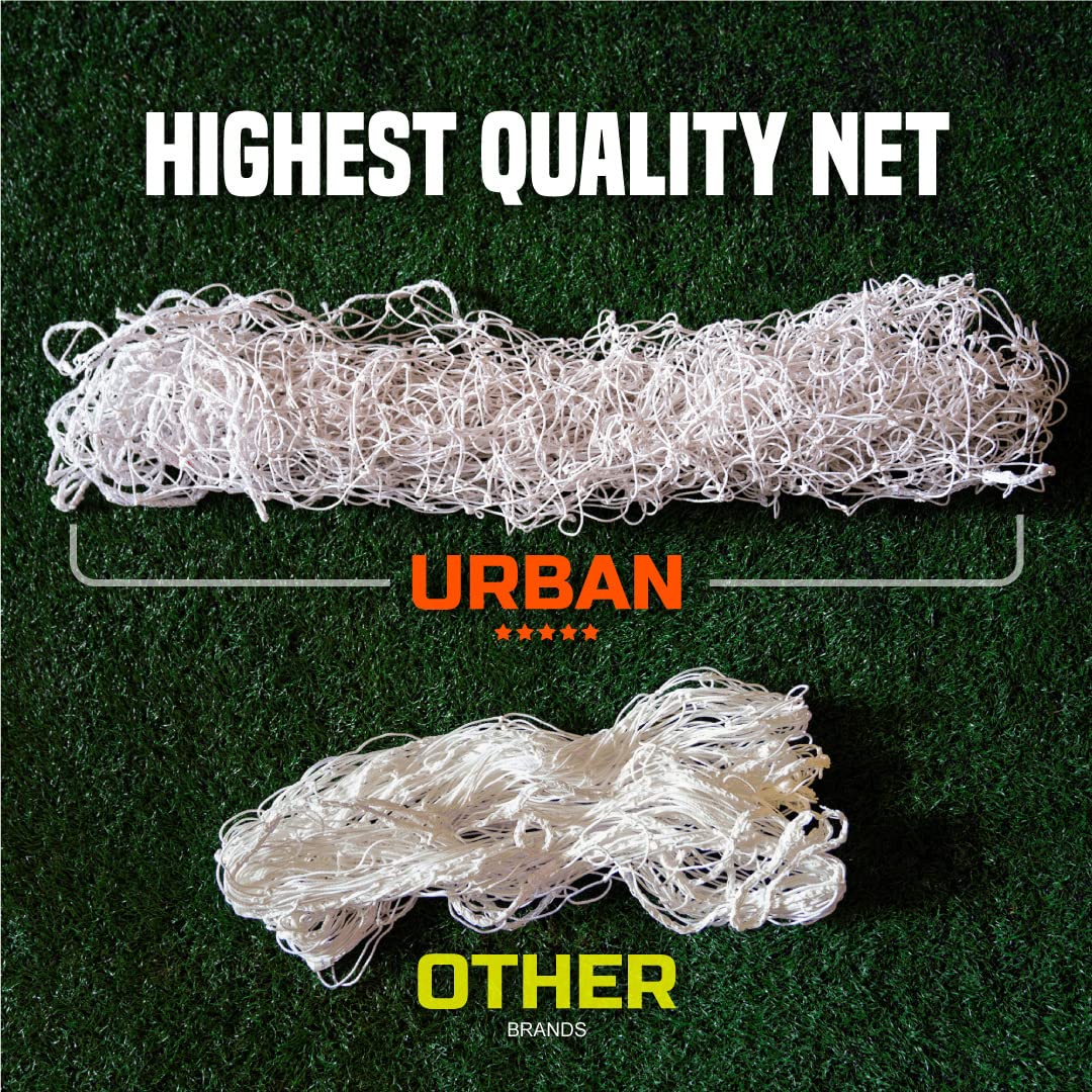 Amazon Exclusive Football Flick Goal - All weather - 70mm Extra thick uPVC - football goal for gardens, Integrated locking system (6x4, 8x4, 8x6, 12x6),White