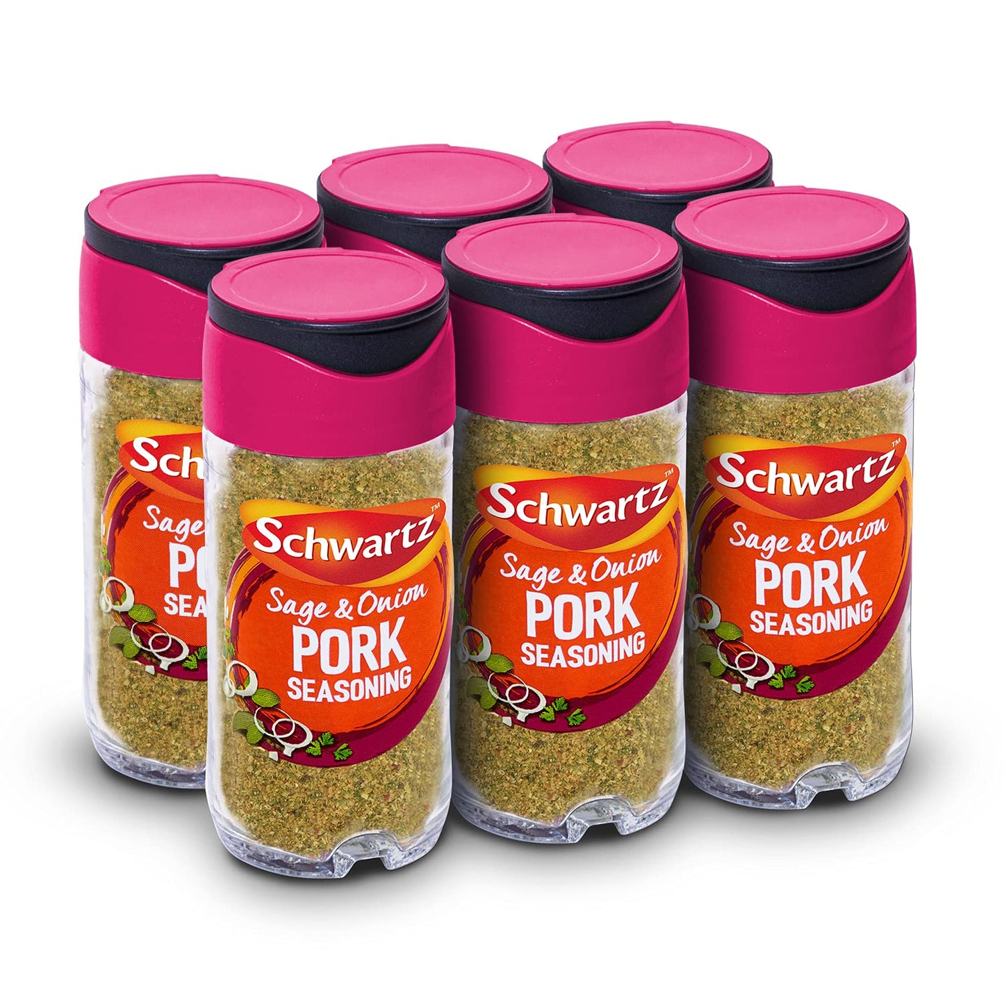 - Schwartz Sage & Onion Pork Seasoning 34 G | Jar | Pack of 6 | Full of Flavour | Expertly Blended with Onion, Sage & Parsley -