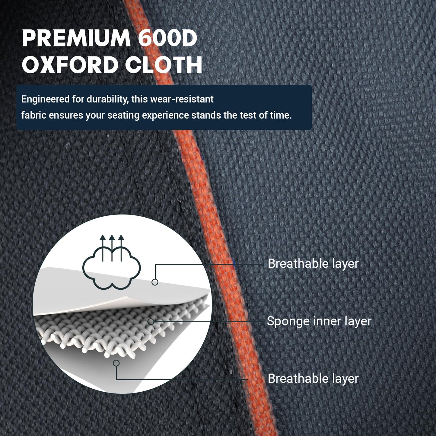 - OVERMONT Oversized Camping Folding Chair | Side Pocket & Carry Bag -