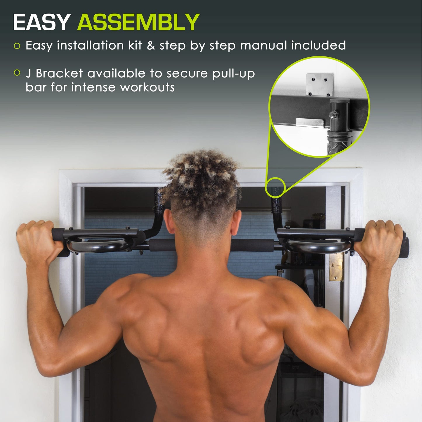 - ProsourceFit | Multi-Grip Chin-Up/Pull-Up Bar, Heavy Duty | Doorway Trainer for Home Gym -