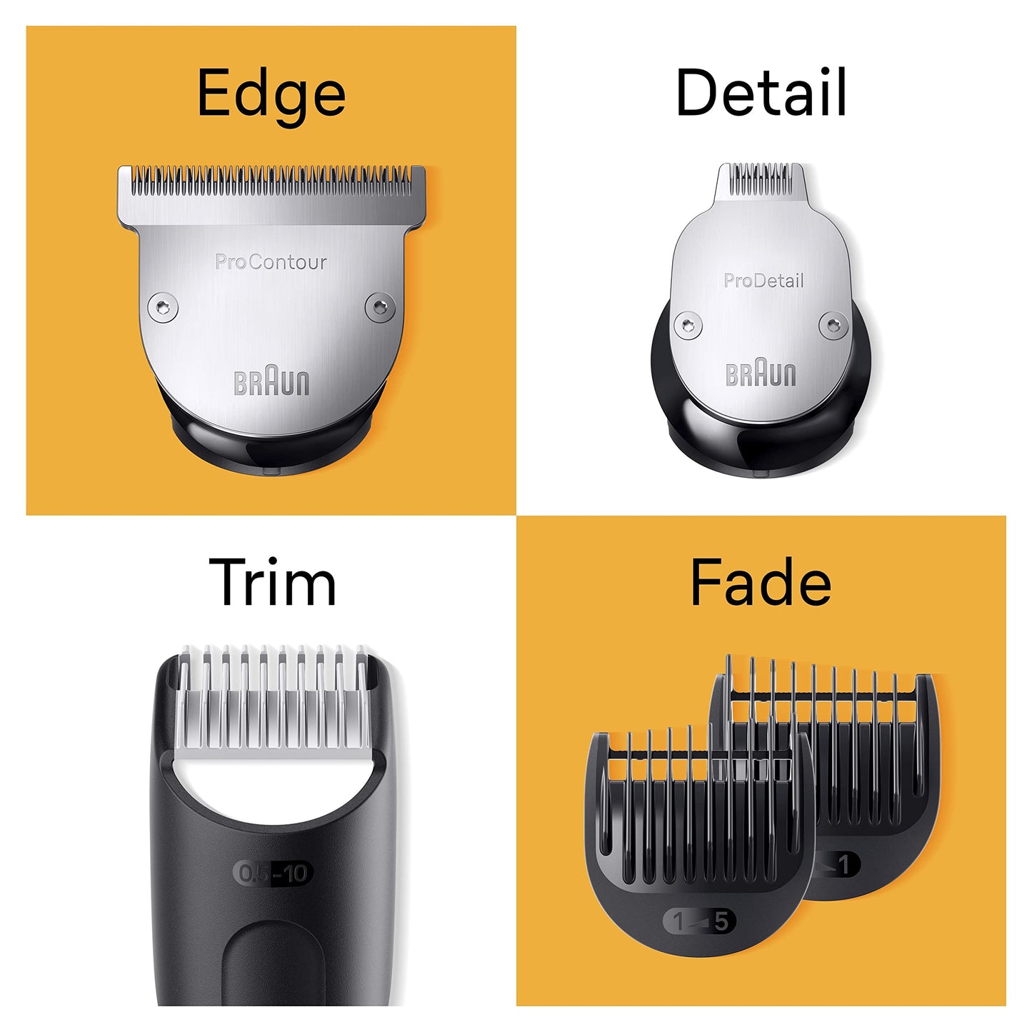 Braun Men's Beard Trimmer Series 9 BT9441, Trimmer with Barber Tools and 180-min Runtime