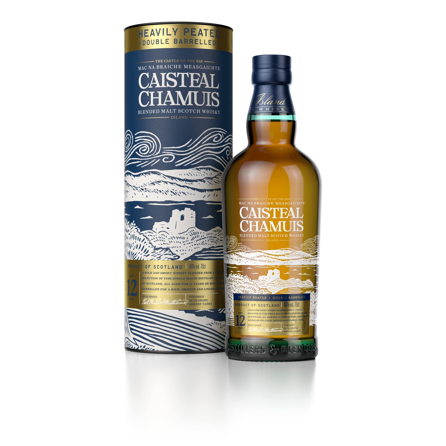 Caisteal Chamuis Blended Malt Scotch Whisky, 70cl & 12yo Blended Malt Scotch Whisky, 70cl