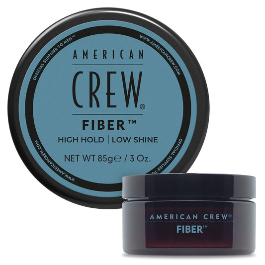 American Crew Fiber High Hold with Low Shine, Gifts For Men, For Thickening & Texture (85g) Matte Finish, Hair Styling Wax for Men
