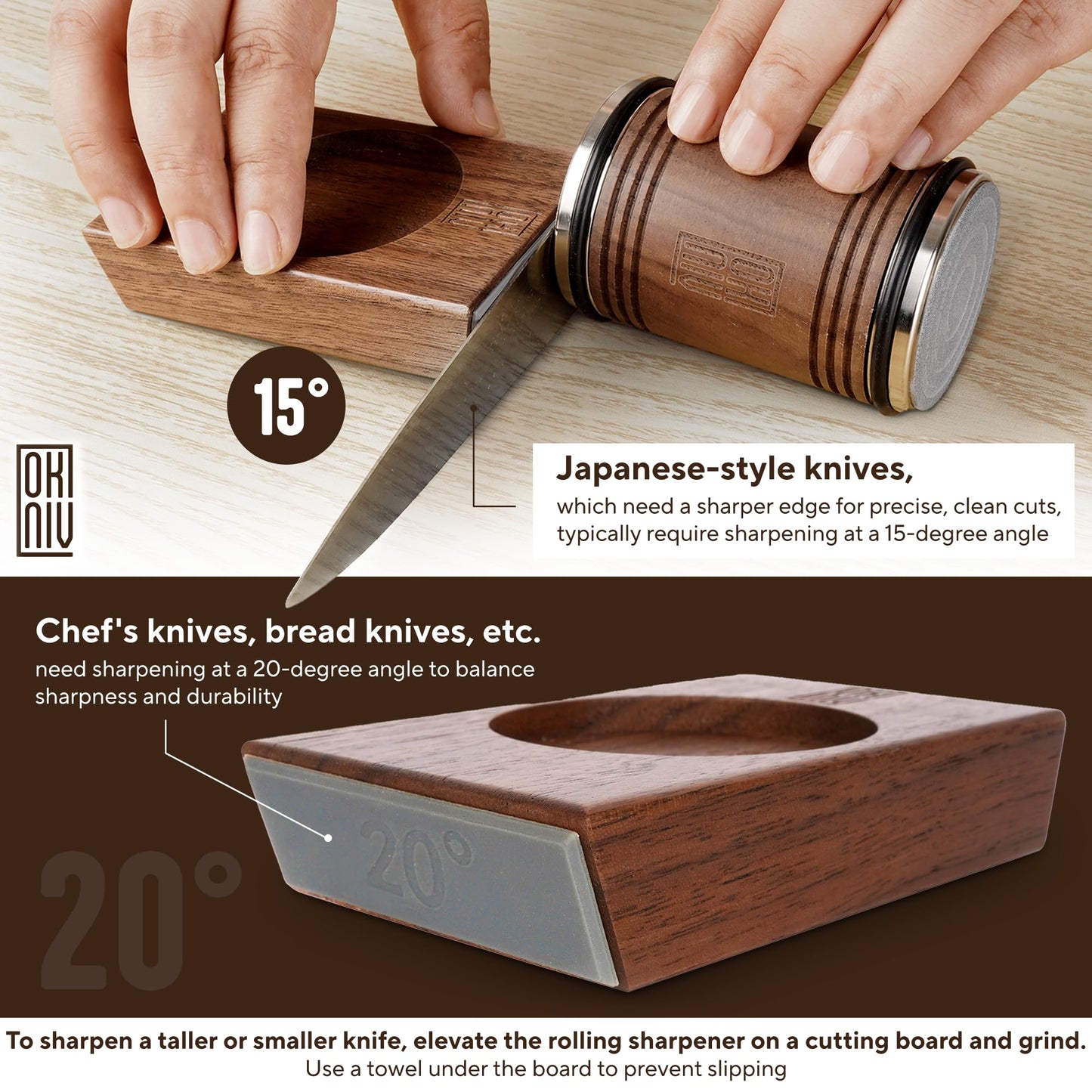- Okniv Knife Sharpening System | Durable Rolling Knife Sharpener -