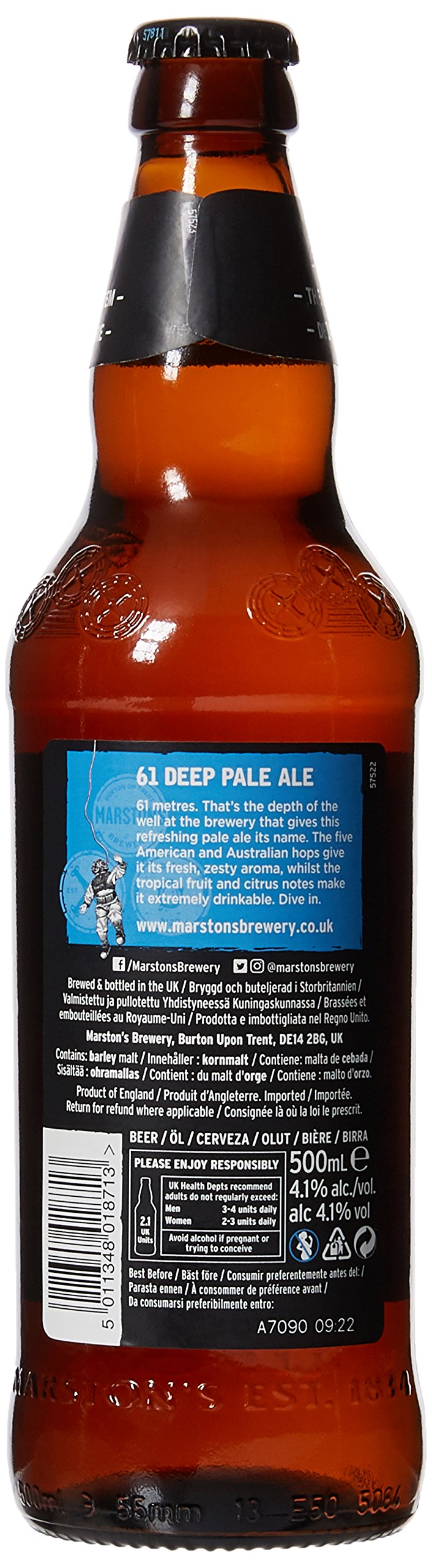 -Marston's 61 Deep Pale Ale | 8 x 500 ml -