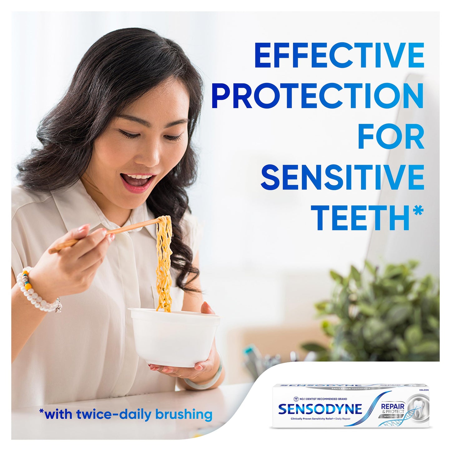 - Sensodyne Repair and Protect | Whitening Toothpaste | Toothbrush Multipack -