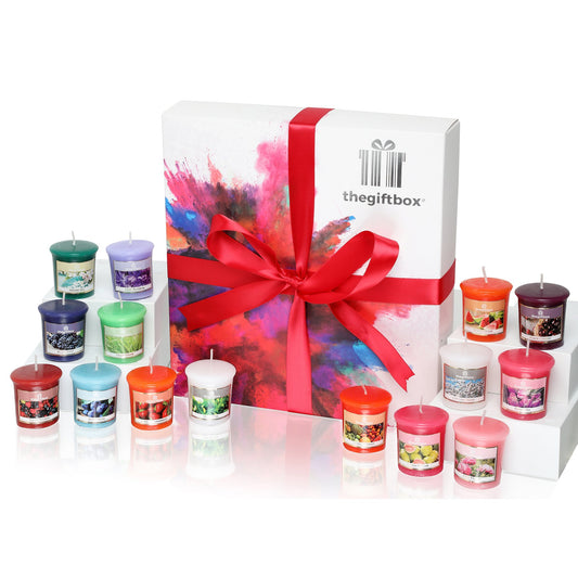 - Glitterbeam Luxury Candle Gift Set | 16 Scented Wax Candles | Scented Candles Gift Set -