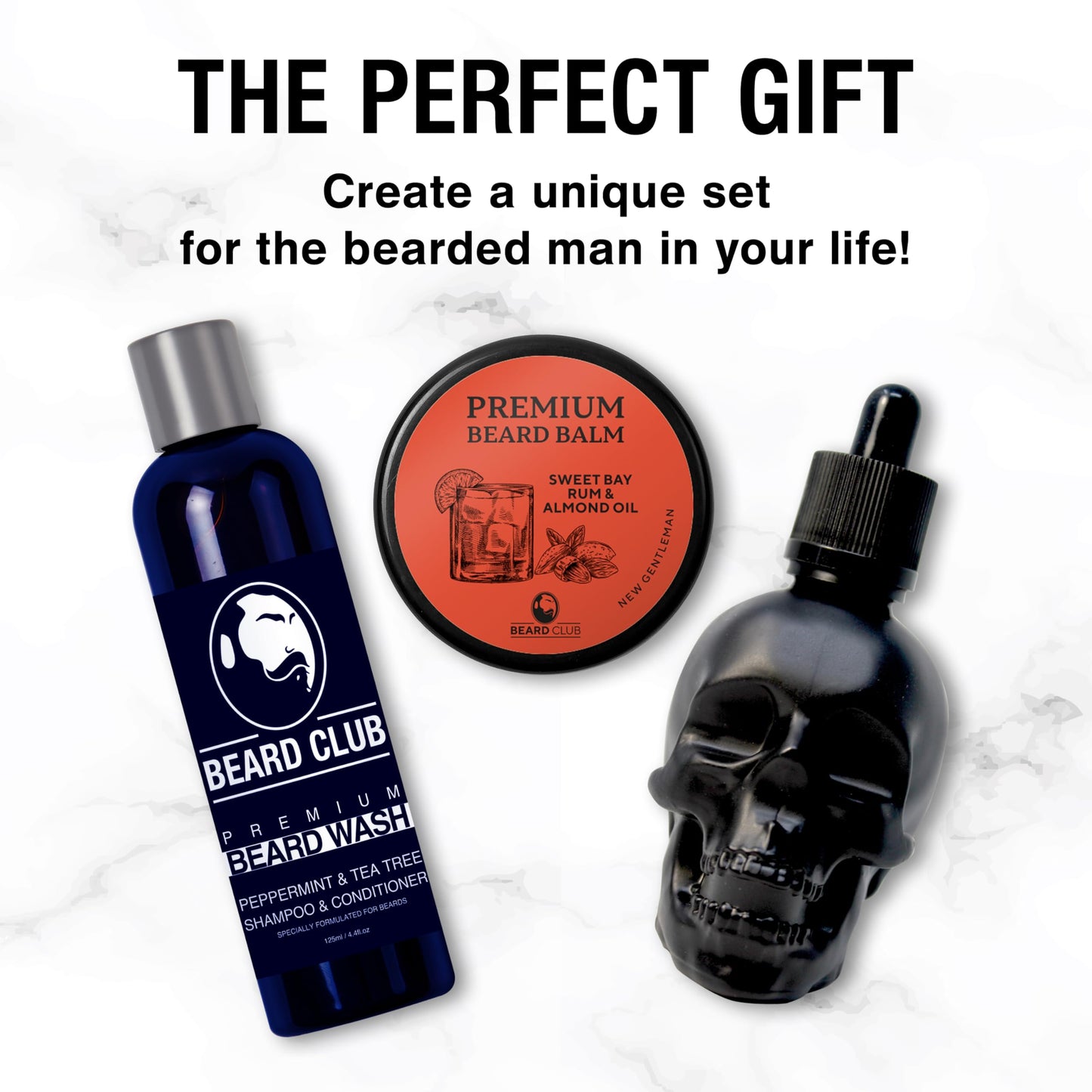 Beard Club Beard Balm for Men - Sweet Bay Rum - Premium Beard Conditioner and Softener for Shaping and Styling, Prevents Itching and Flaking - Natural and Organic - Butter Beard Wax for Men