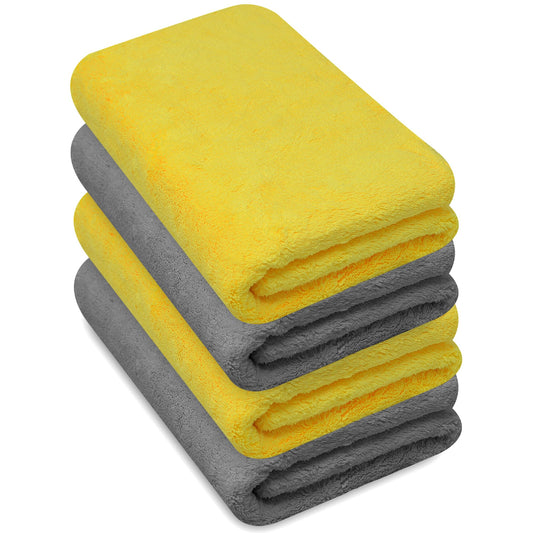 - Towelogy® Microfibre Cleaning Cloths Grey | Large Thick Ultra Absorbent Multipurpose -