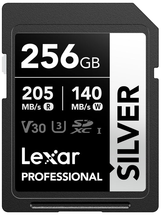 - Lexar Professional SILVER SD Card | 256GB -