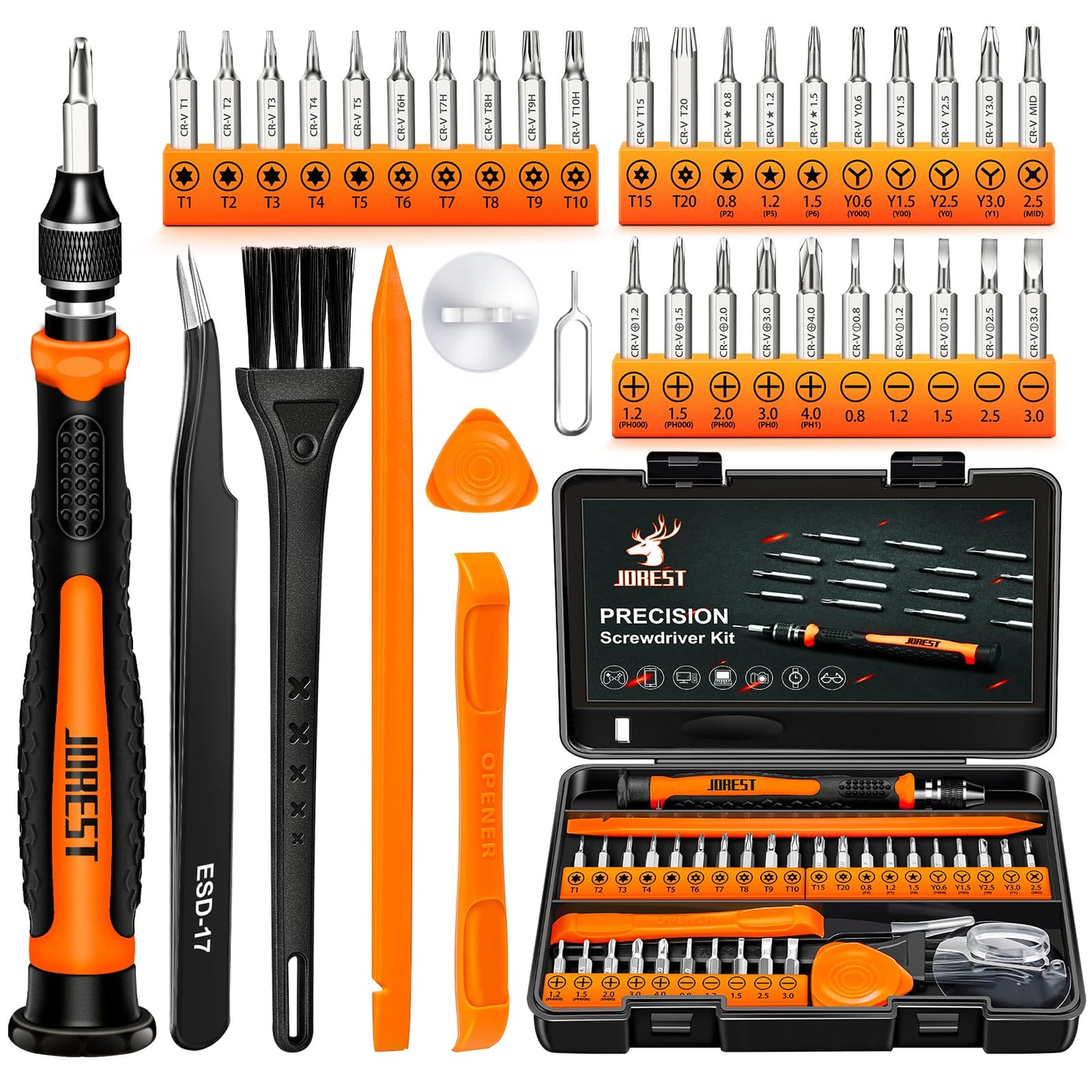 - JOREST 38Pcs Precision Screwdriver Set -