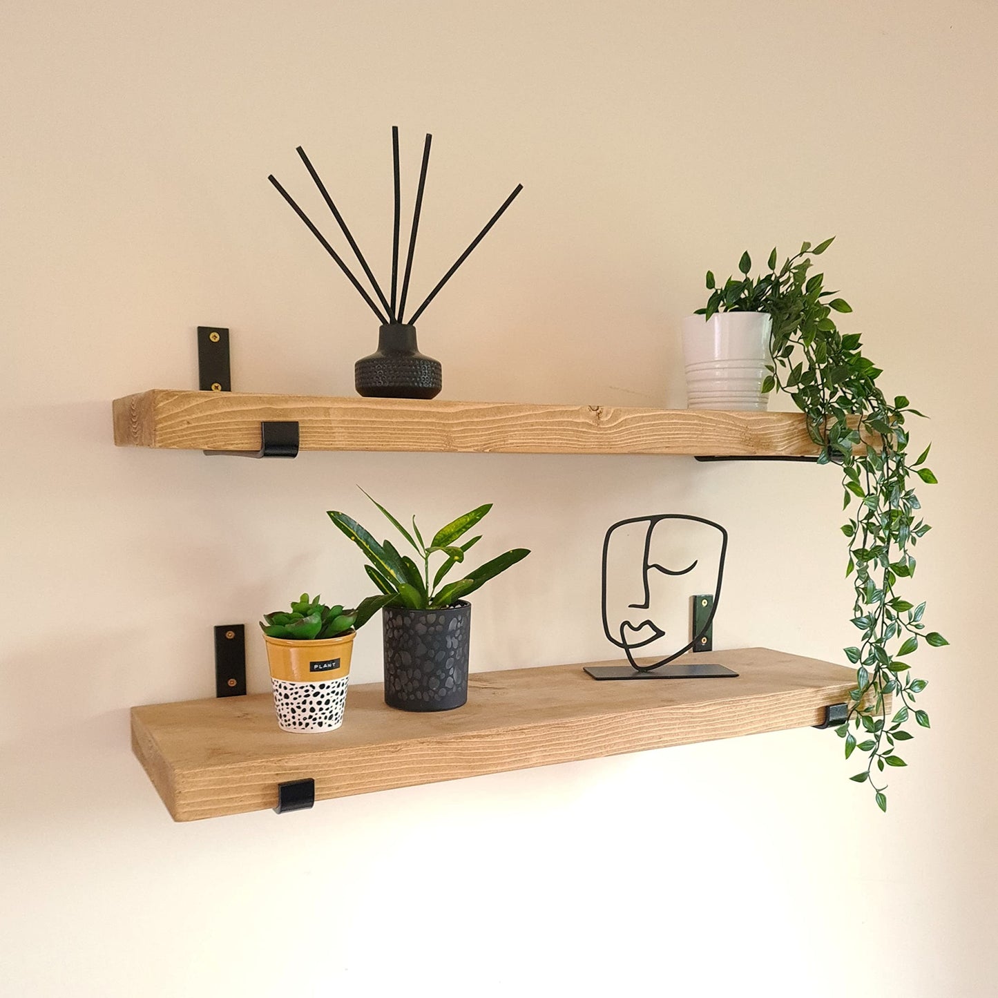 - Masterplank Wall Shelves Set of 2 | 70 x 22 x 4.4 | Decorative Shelves -