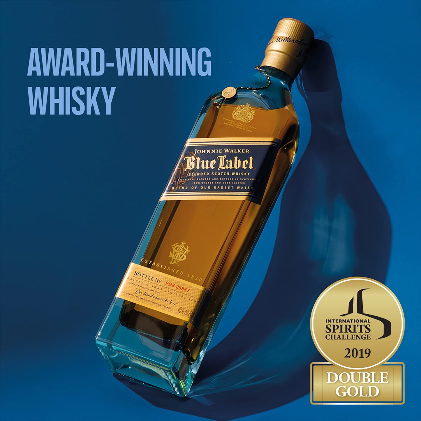 - Johnnie Walker Blue Label | Blended Scotch Whisky | A Gift of Exceptional Rarity | 40% vol | 70cl -