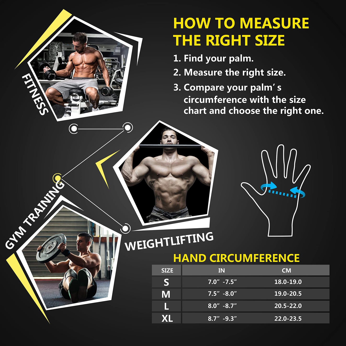 - ihuan Ventilated Weight Lifting | Gym Workout Gloves With Wrist Wrap Support -