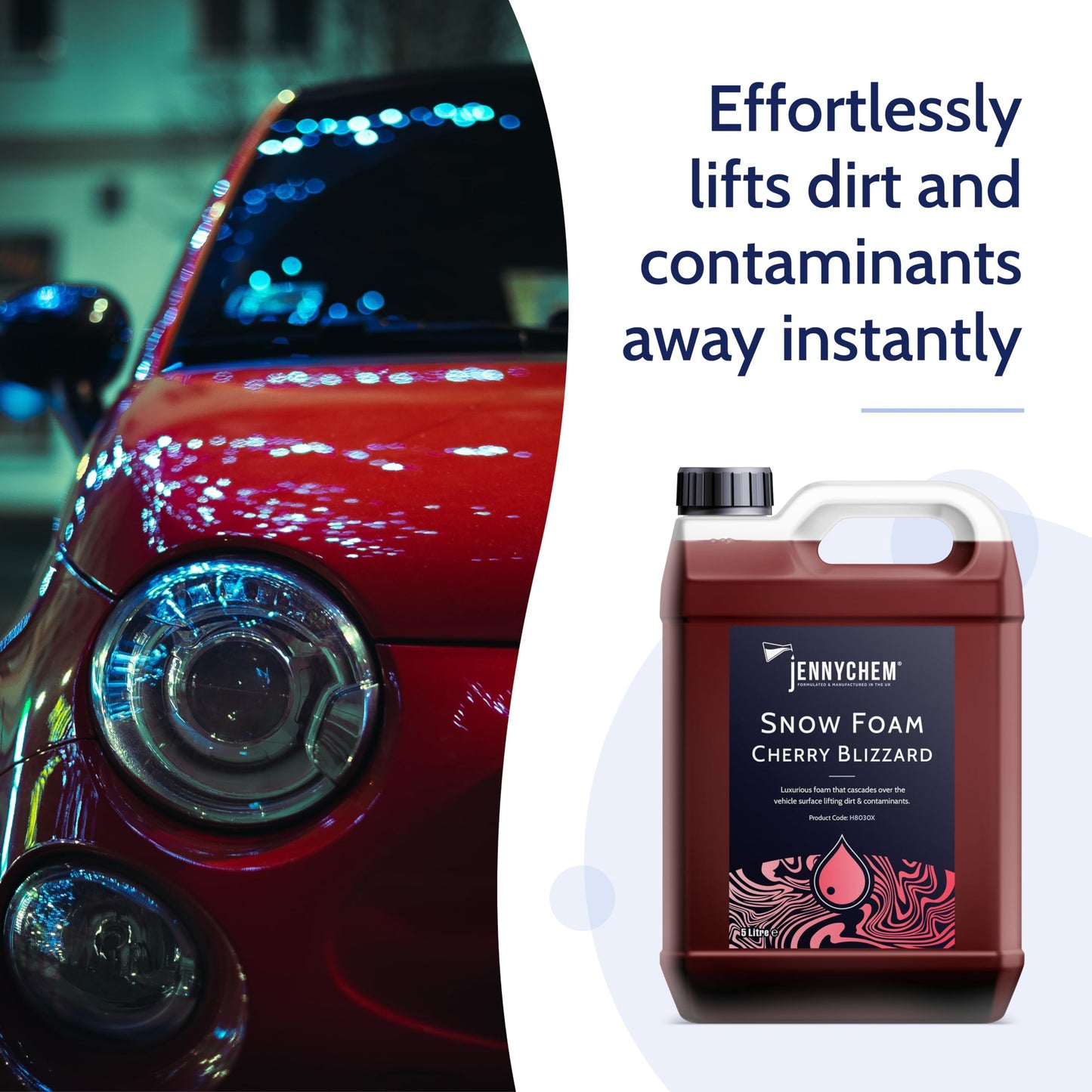 - Jennychem Industrial Chemicals Cherry Snow Foam Car Shampoo -