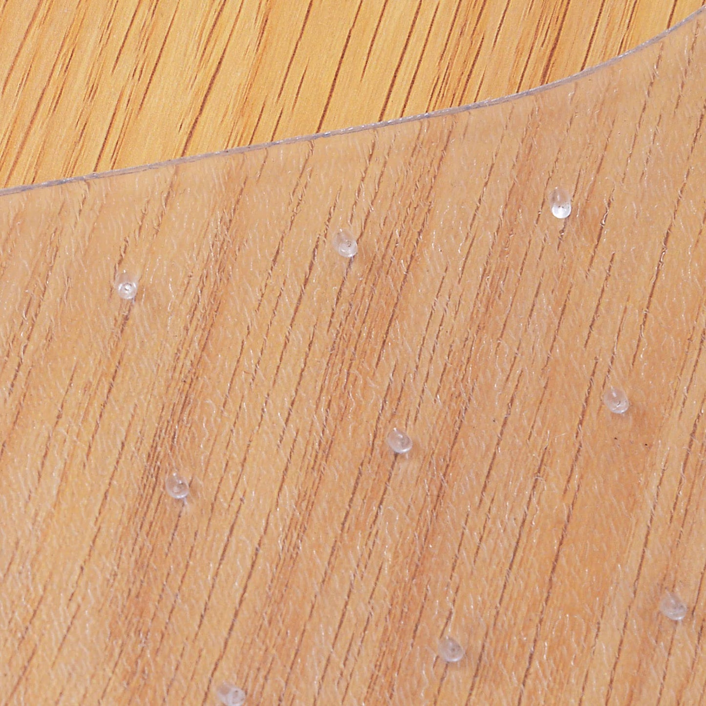 - HOMCOM Office Carpet Protector Chair Mat Clear Spike Non Slip Studs Frosted Lipped -