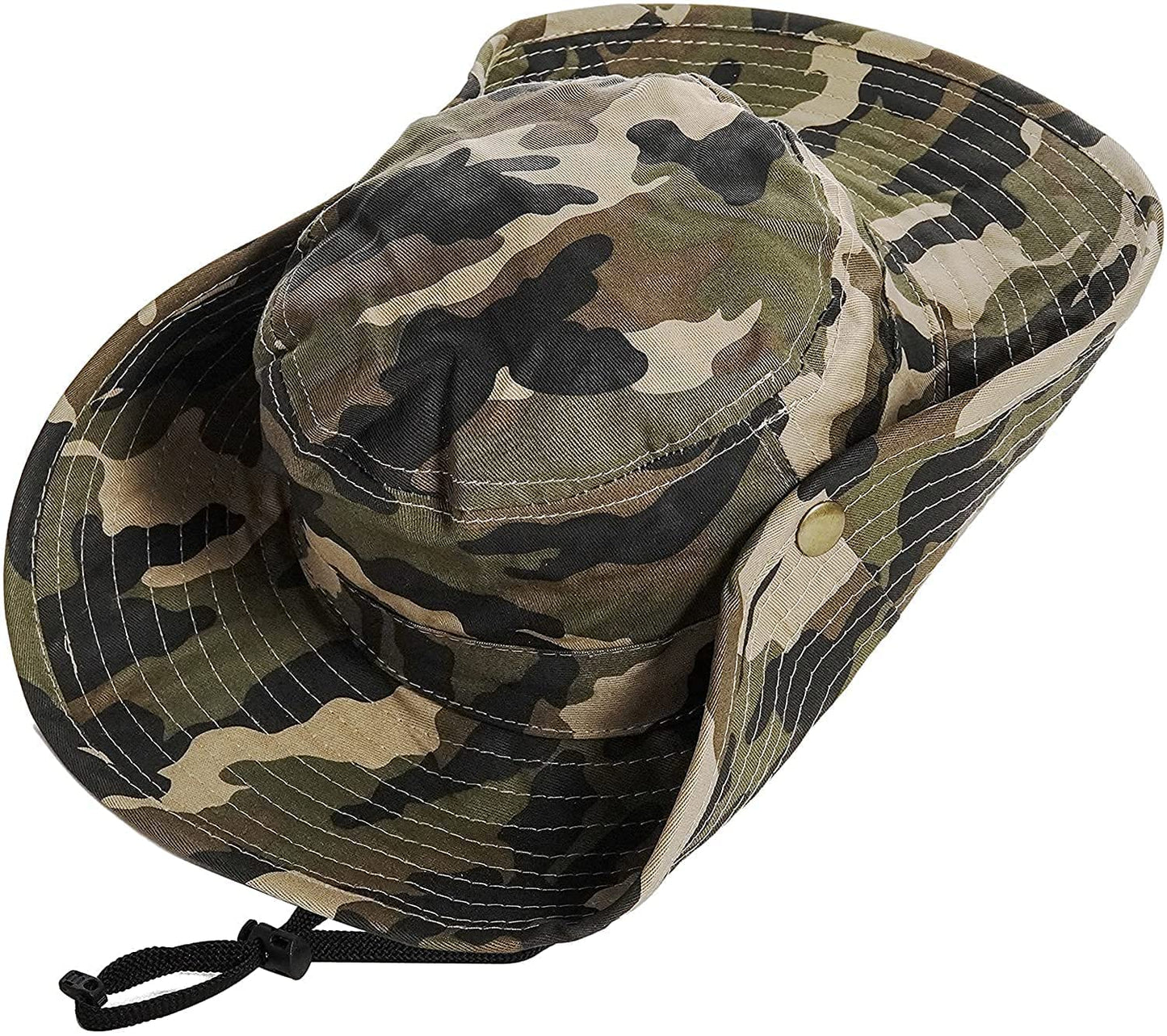 - JowTreex Boys Camo Sun-Bucket-Hat | Summer Outdoor Safari Fishing-Hat -