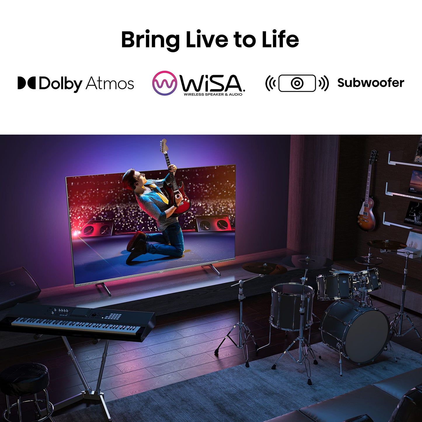 - Hisense 65 Inch QLED Gaming TV 65E7KQTUK PRO | 144Hz VRR | HDMI 2.1 | Freesync Premium | Quantum Dot Colour | VIDAA U7 | Youtube | Freeview Play | Netflix | Disney+ -