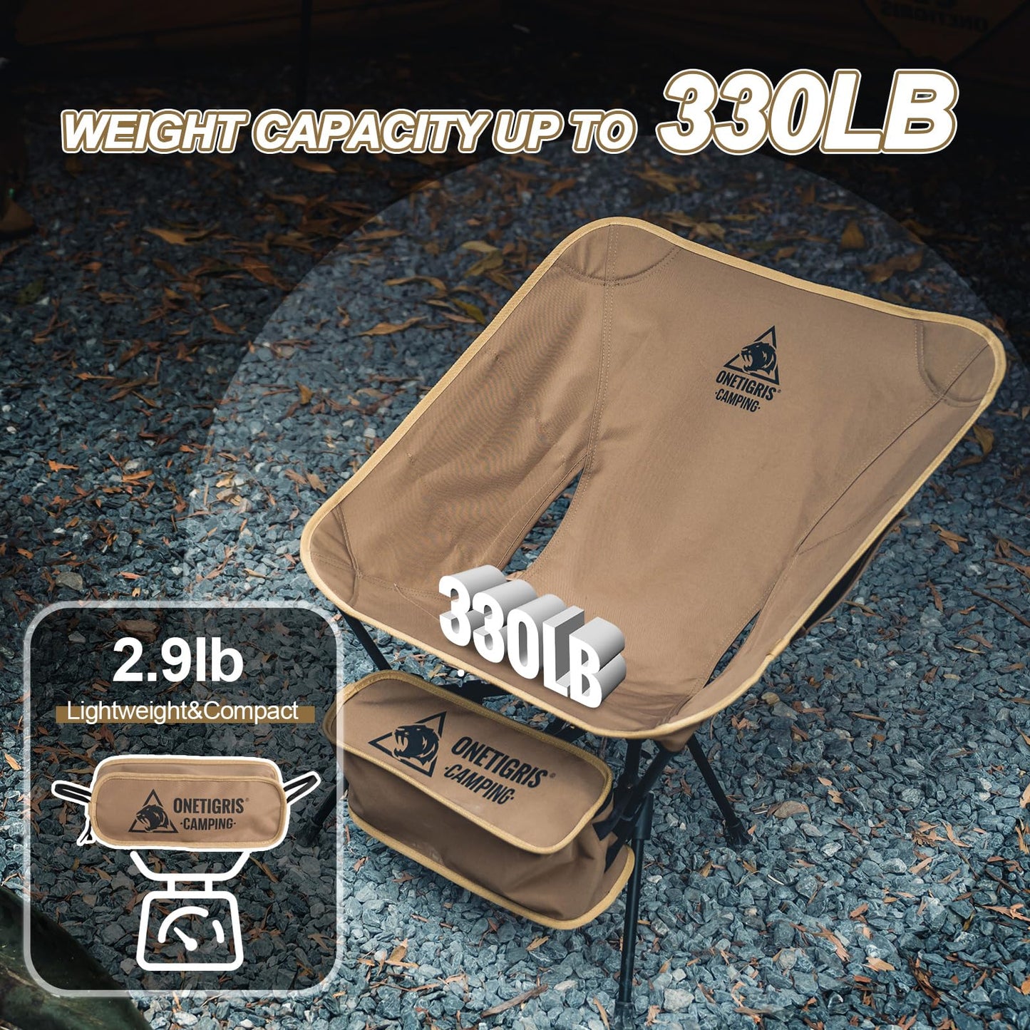 - OneTigris Camping Chair | Lightweight Compact Portable Folding Chair for Camping -