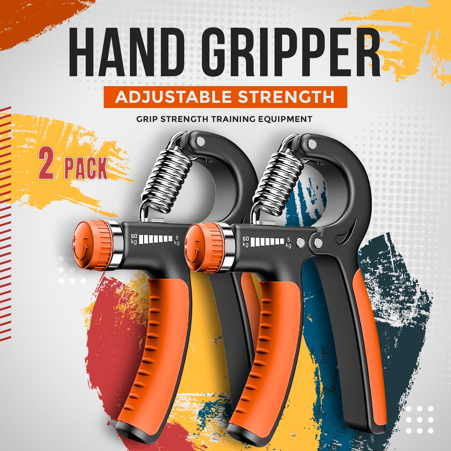 - K-MART 2 Pack Hand Grip Strengthener Adjustable 5-60 kg -