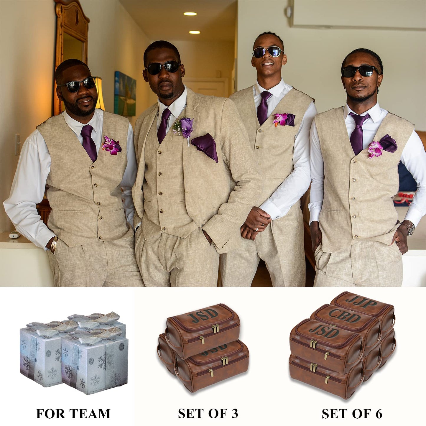 - Personalized Leather Toiletry Bag For Men | Gift For Him -