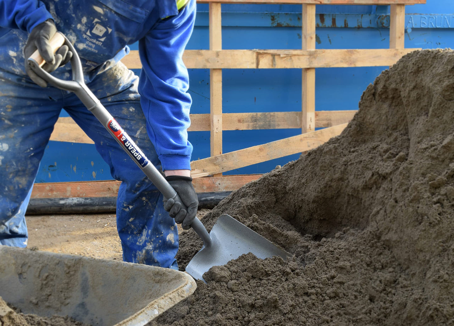 - Spear & Jackson 2000AC | MYD Steel Taper Shovel | Blue , Grey -