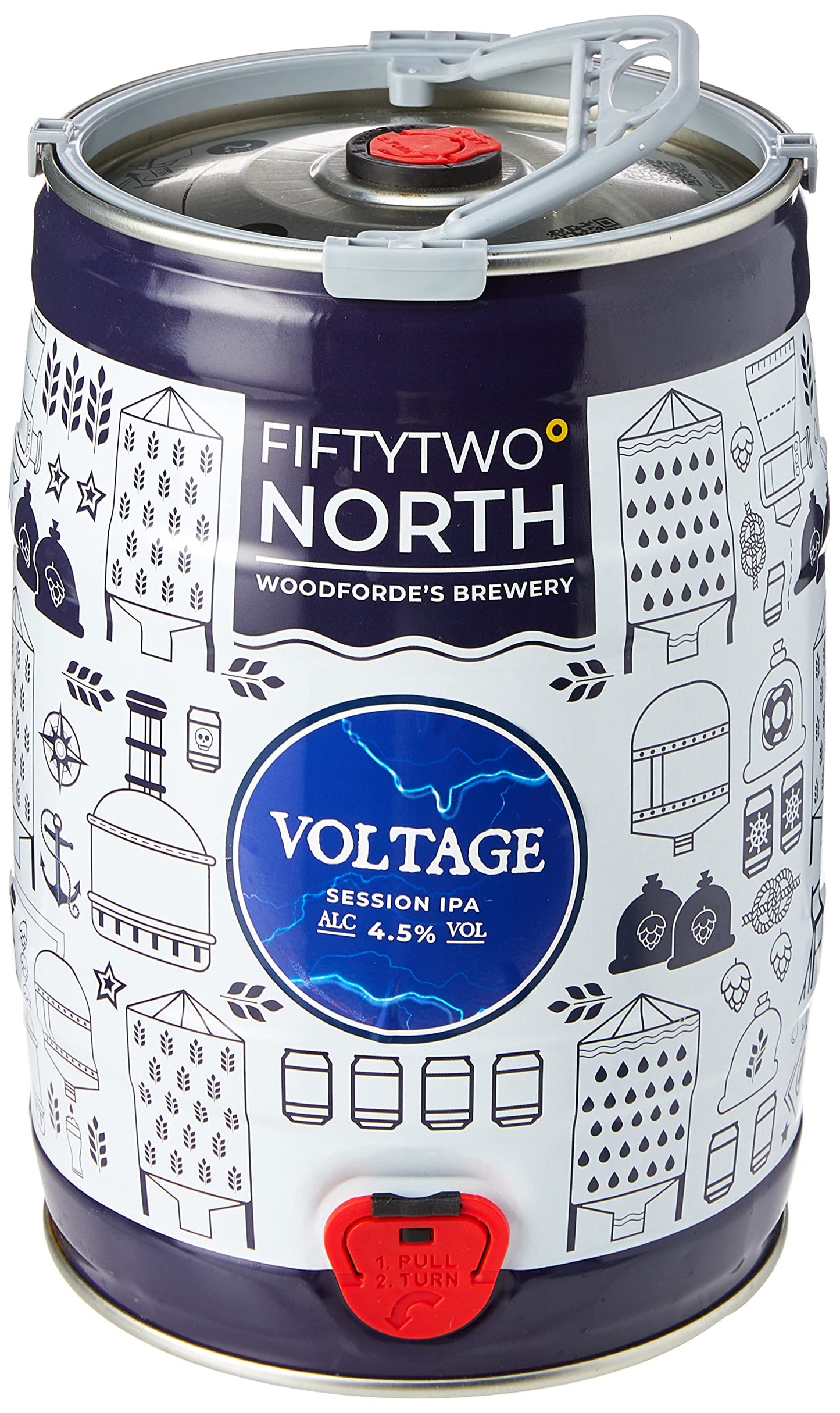 - Fifty Two Degrees North Voltage 5 Litre Mini Keg -