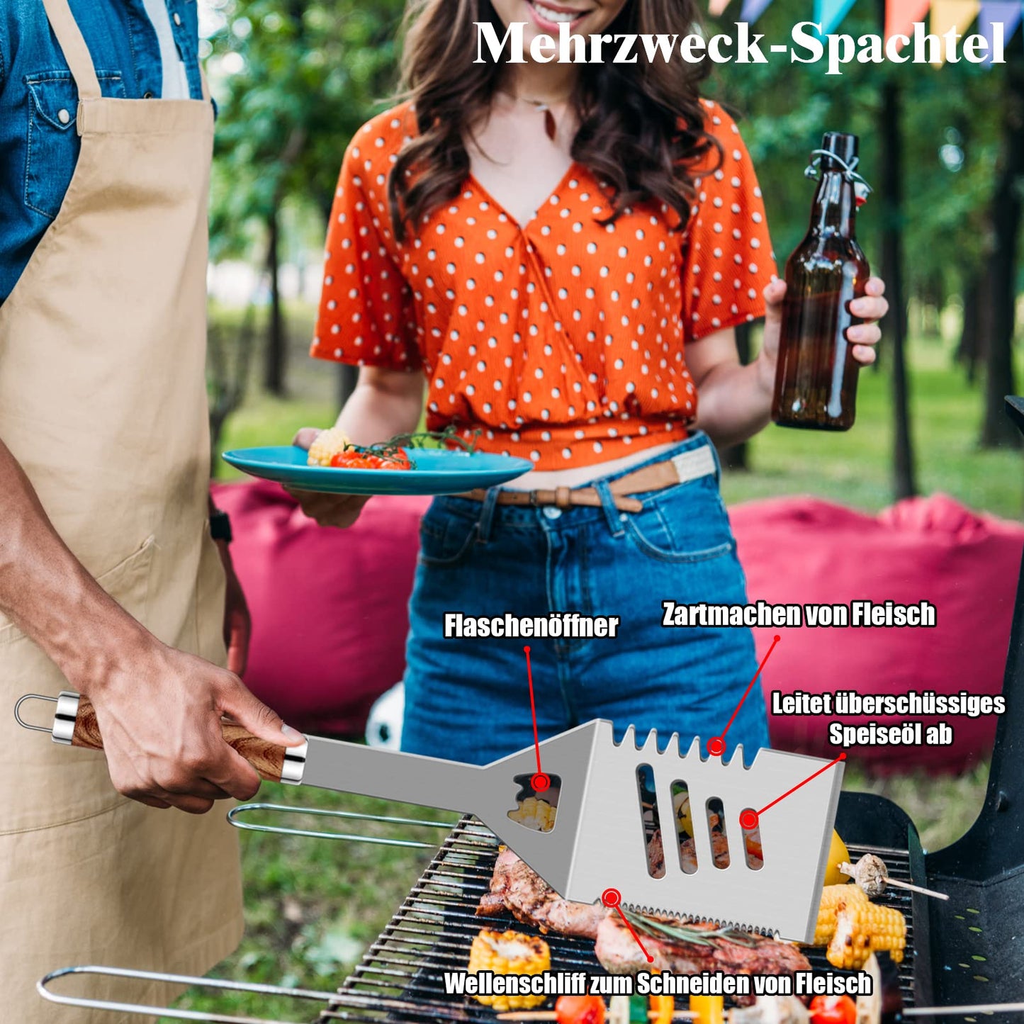 - Grilliance 30pcs Stainless Steel Grill Tools Set -