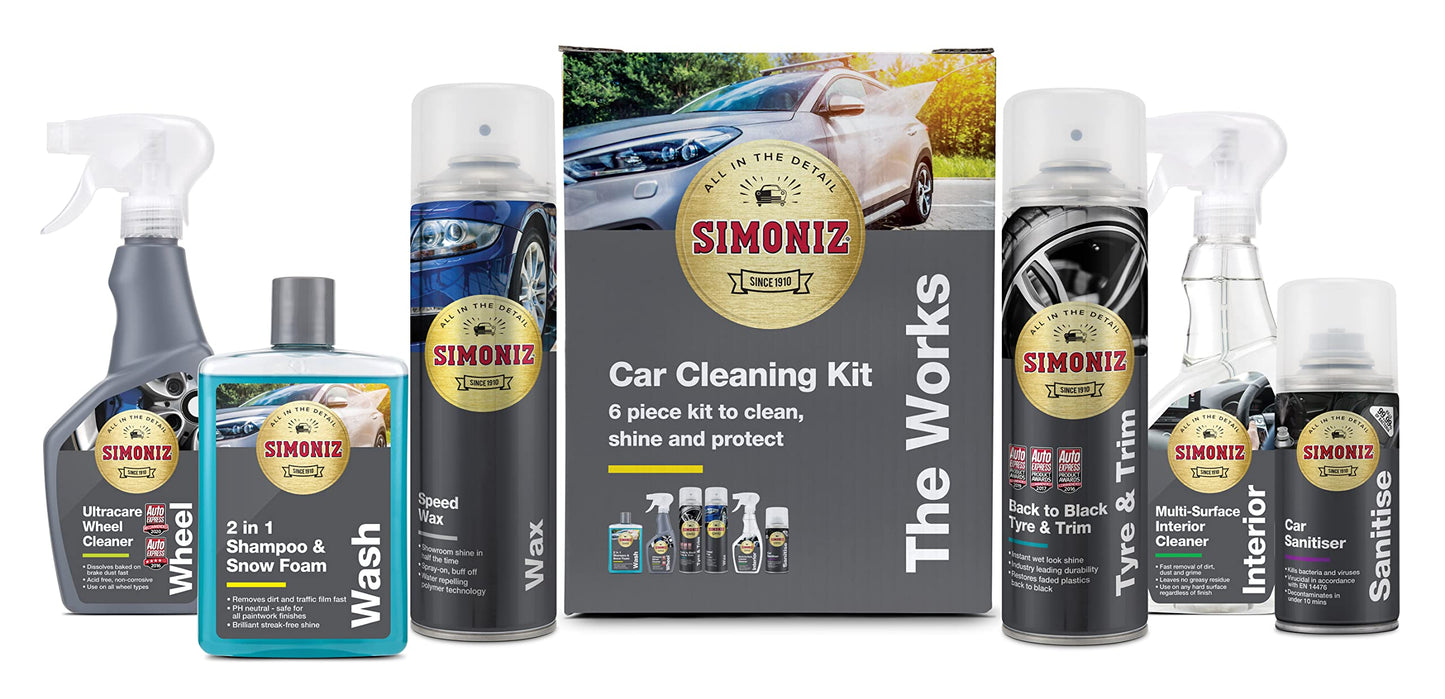 - Simoniz The Works Car Valeting Kit | Ultimate Car Cleaning Kit -