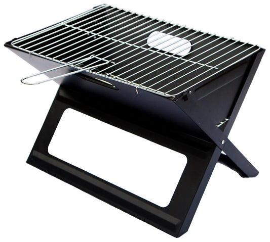 - Direct Designs | Notebook Folding Grill | Portable Picnic BBQ with Chrome Plated Cooking Grid -