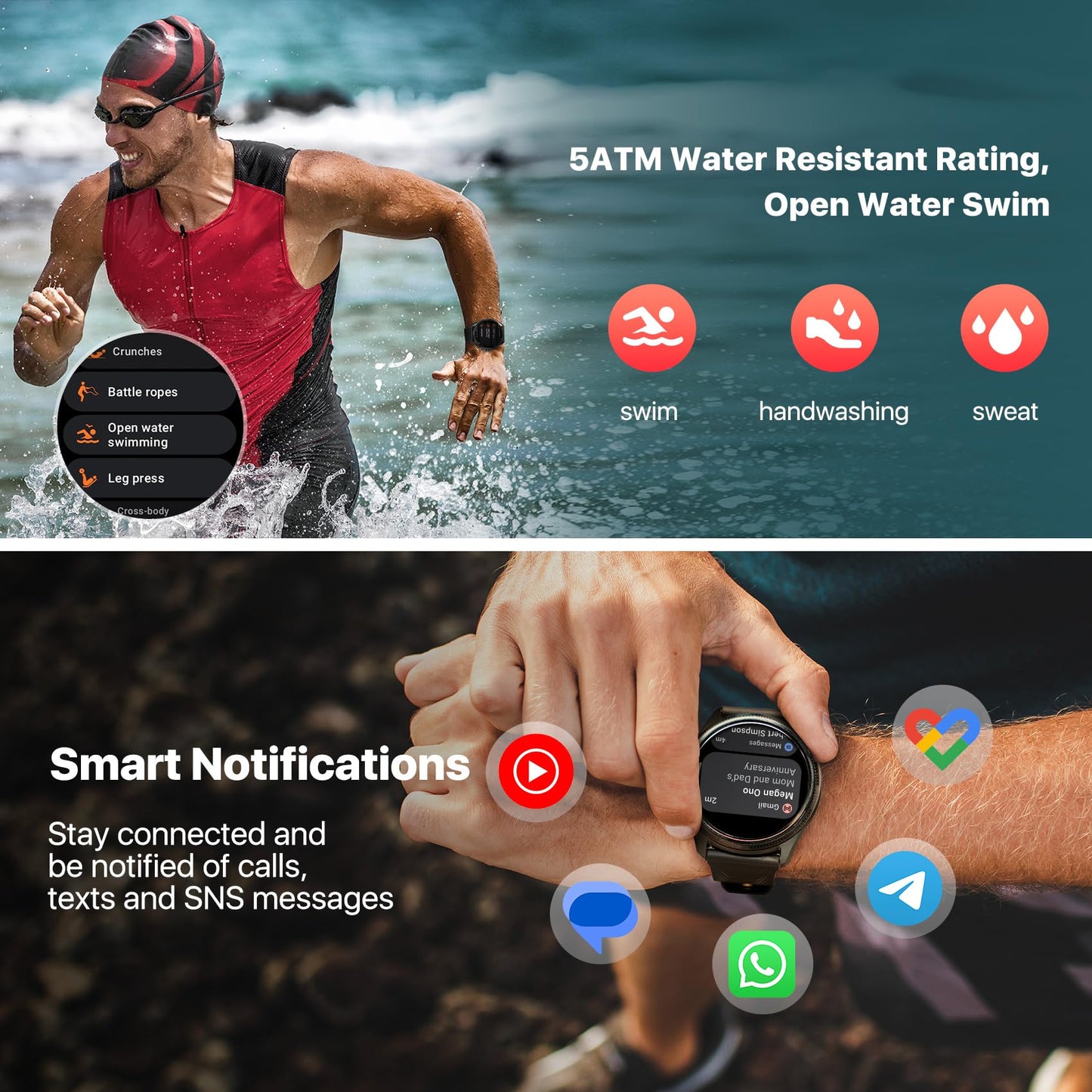 - TicWatch Pro 5 Enduro Smartwatch |  1.43" | Android Wear | Smart Watch -