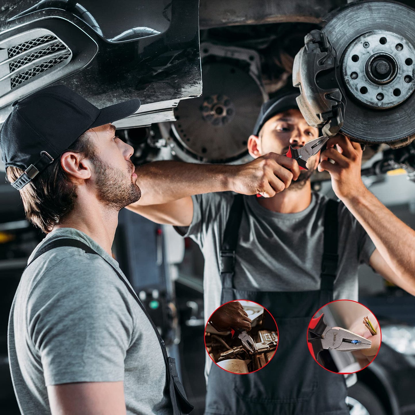 - Sharp-tec Combination Pliers 180mm | Multifunction Pliers | Wire Cutting/Crimping/Wire Twisting/Pulling and Nails Removing -