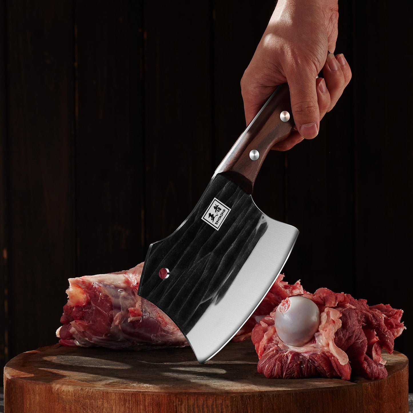 - ENOKING Chef Knife | 5.7inch Handmade Forged Thickened Cooking Knife -