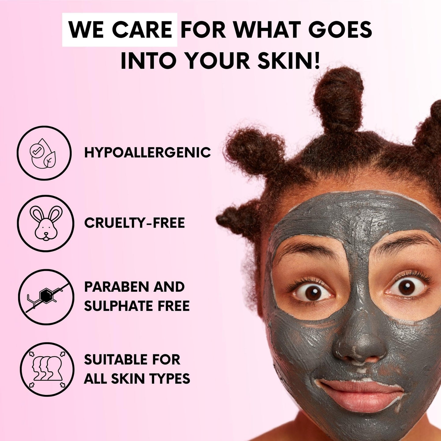Clay Mask | Clay Face Mask | Premium Pack of 4(400g) With Bonus Headband & Brush | Turmeric Vitamin C Clay Mask For Face, Green Tea, Rose, Dead Sea Mud Mask | Deep Pore Cleansing & Brightening