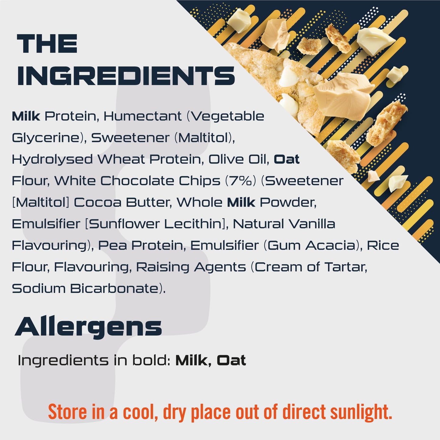 - SCI-MX High Protein White Choc Chip Blondie Box | 20g protein, 2g sugar + 259 calories per blondie | Pack of 12 x 65 g -