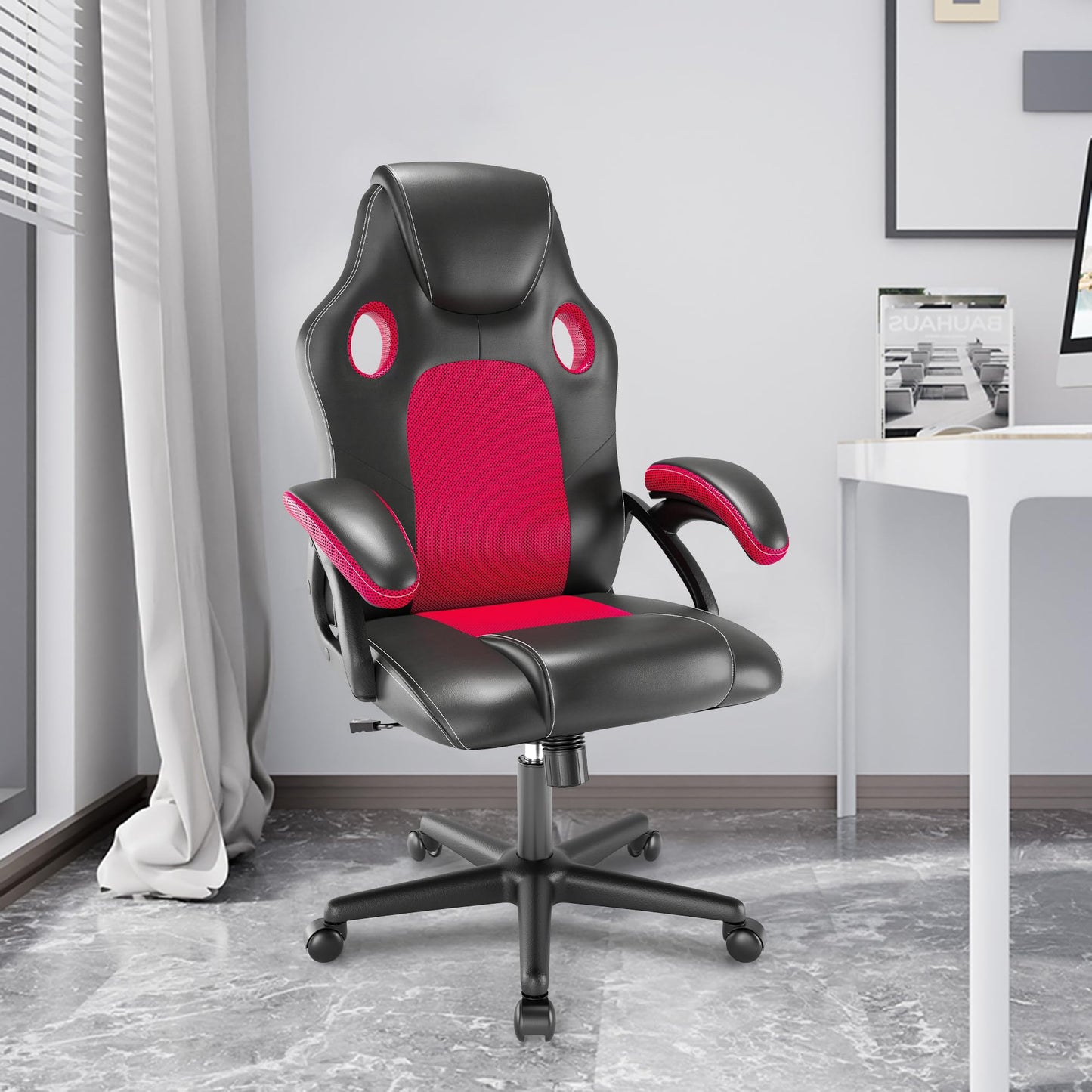 - Play Haha | Gaming Chair | Office Swivel Chair | Ergonomic | Leather PC Gaming Chair -