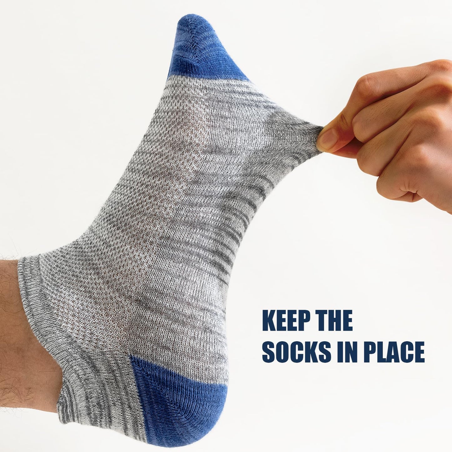 - Niofind Mens Trainer Socks | 8 Pairs | Low Cut Ankle Socks -
