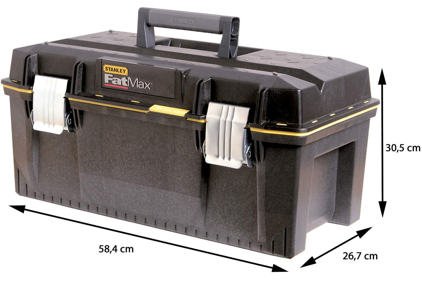 - STANLEY FATMAX | Waterproof Toolbox Storage | Heavy Duty Metal Latch | Portable Tote Tray -