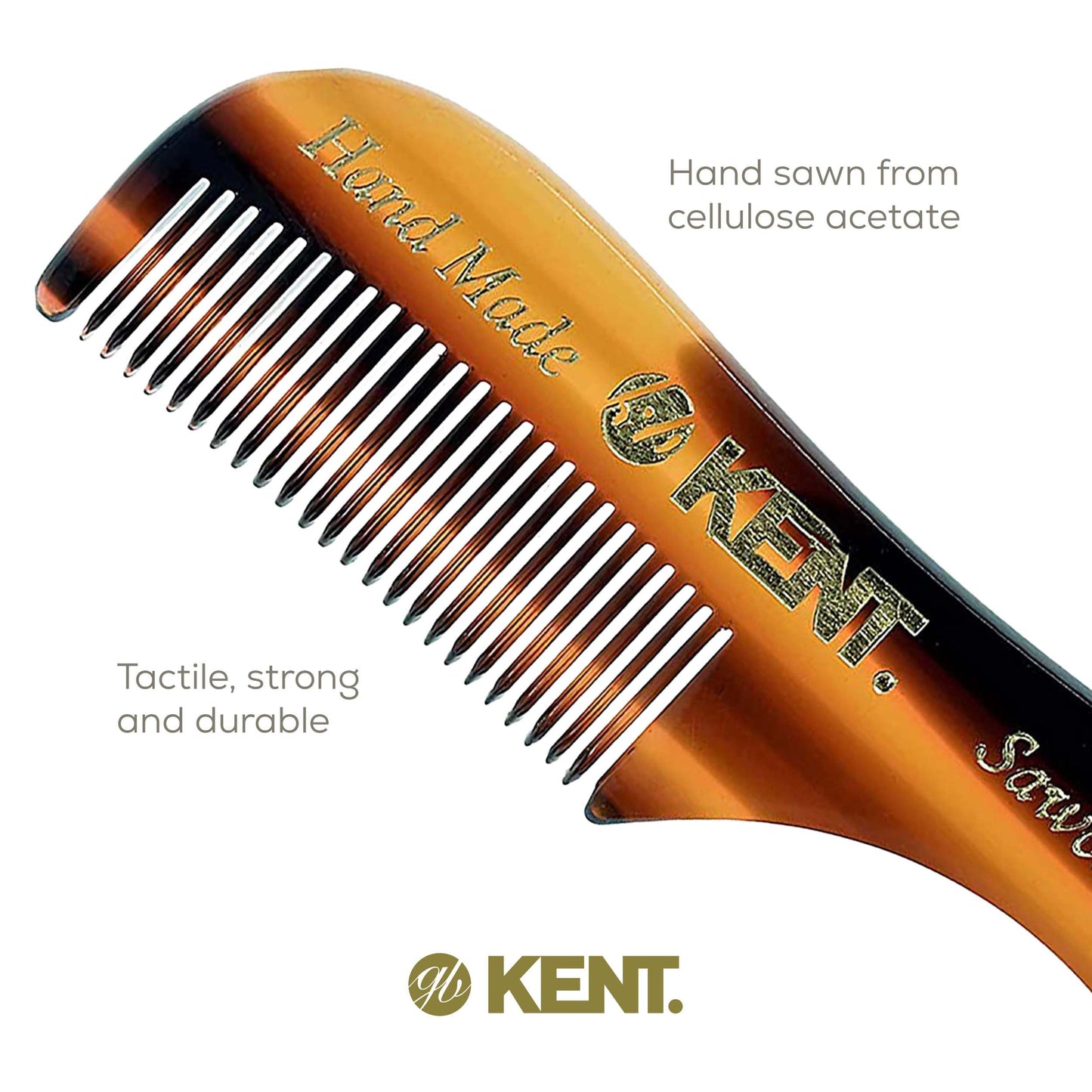 - Kent Handmade Fine Toothed Moustache and Beard Comb -