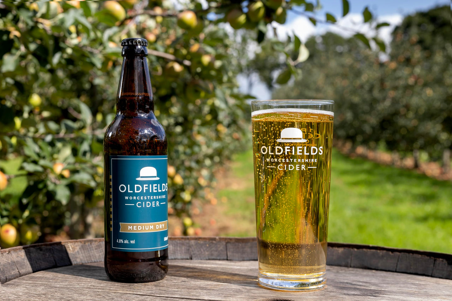 - Hobsons Oldfields Premium English Mixed Cider Selection Pack - Case of 12 x 500ml Bottles -