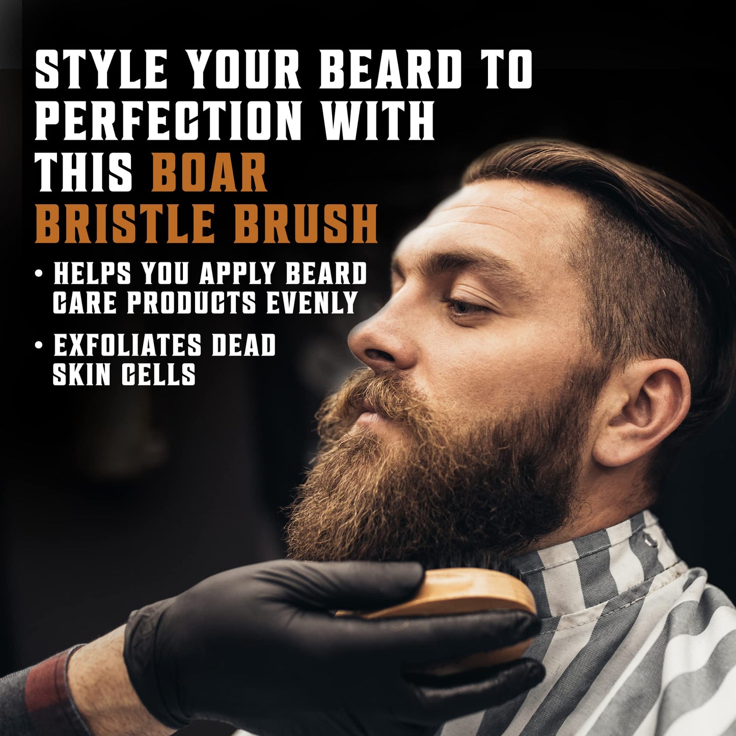 - Viking Revolution - Beard Brush For Men -