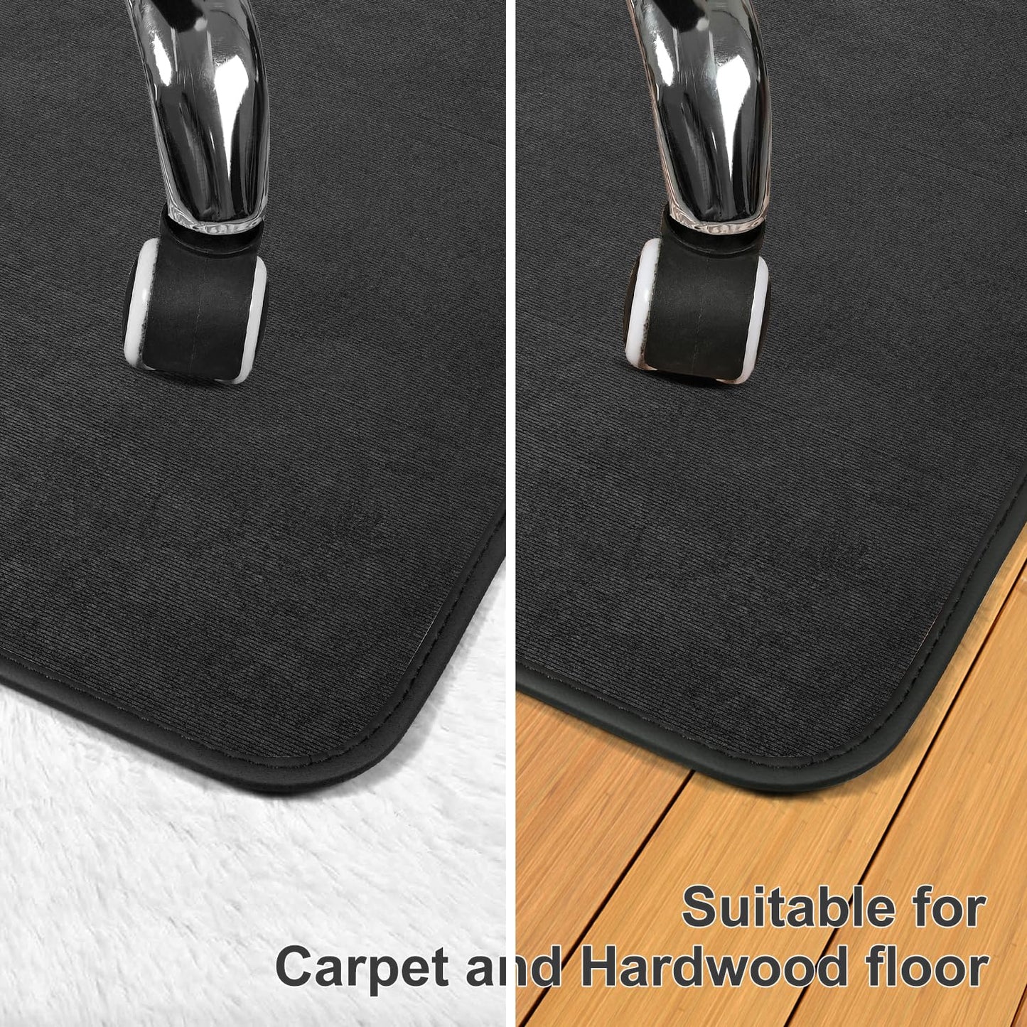 - Heavy Duty Office Chair Mats | Carpeted and Hardwood Floor | 120 x 90 cm | Carpet Protector Chair Mat -