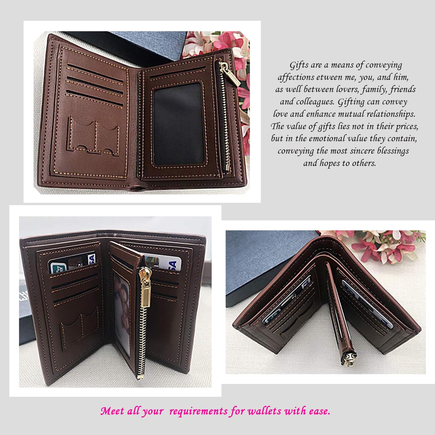 - Personalized Engraved Wallet | Custom Photo Leather Wallets for Men | Birthdays Day Gift -