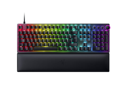 - Razer Huntsman V2 | Optical Gaming Keyboard | Ergonomic Wrist Rest | UK Layout | Black -