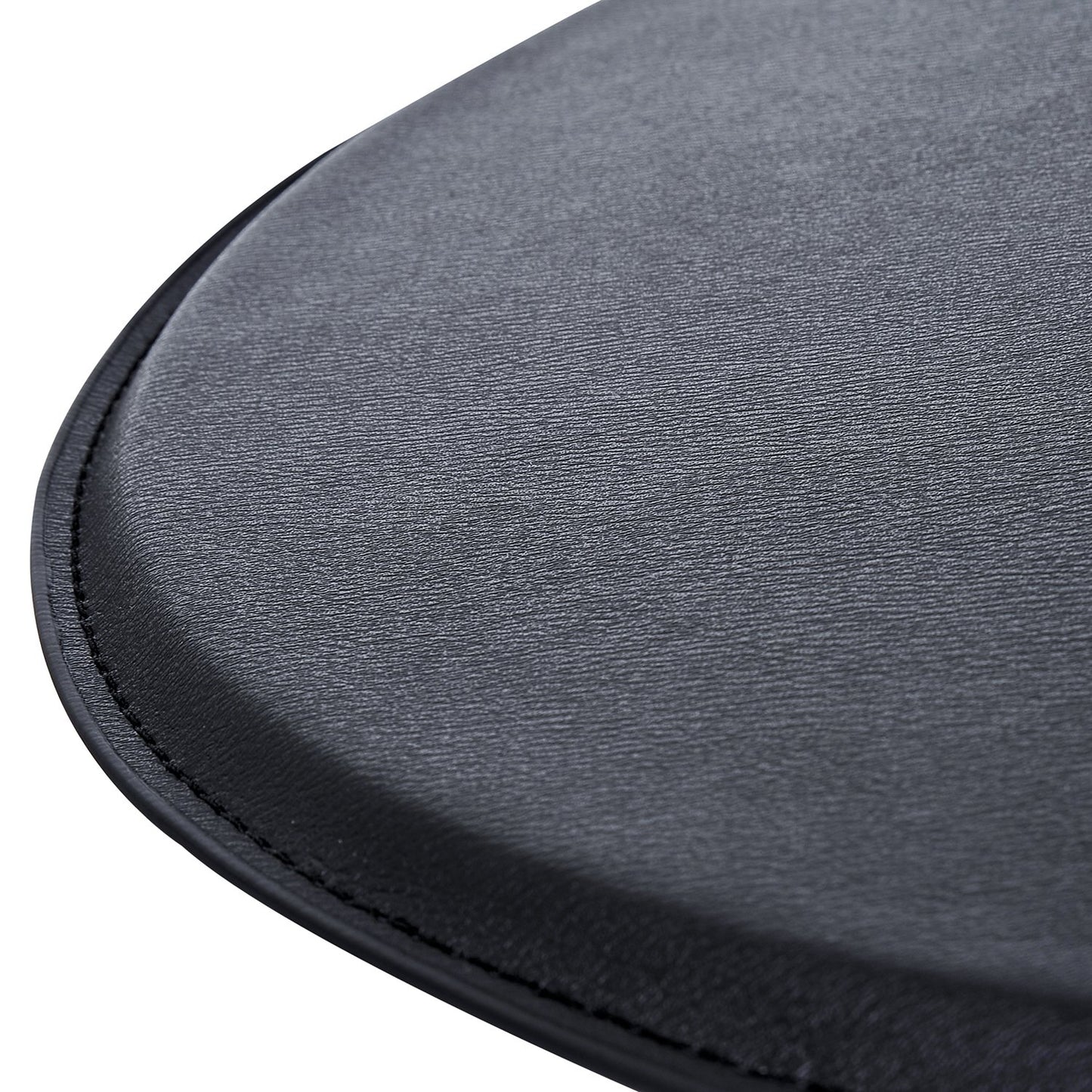 - HOMCOM Adjustable Round Bistro Bar Table | PVC Leather Top | Steel Base -
