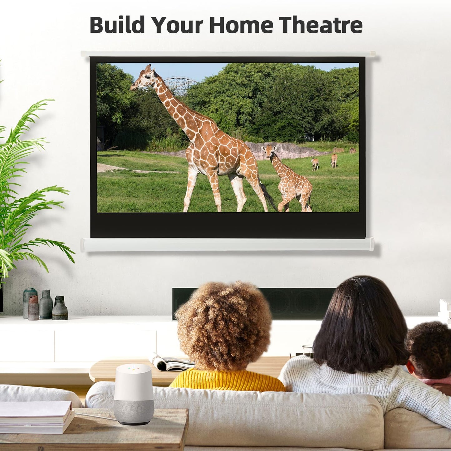 - FIDOOVIVIA Projector Screen and Stand | 16:9 4K HD Projector Screen | Portable Projector Screen 1:1 Format for Home Cinema Theater Presentation Education Outdoor Indoor Public Display | Size:172x89cm -