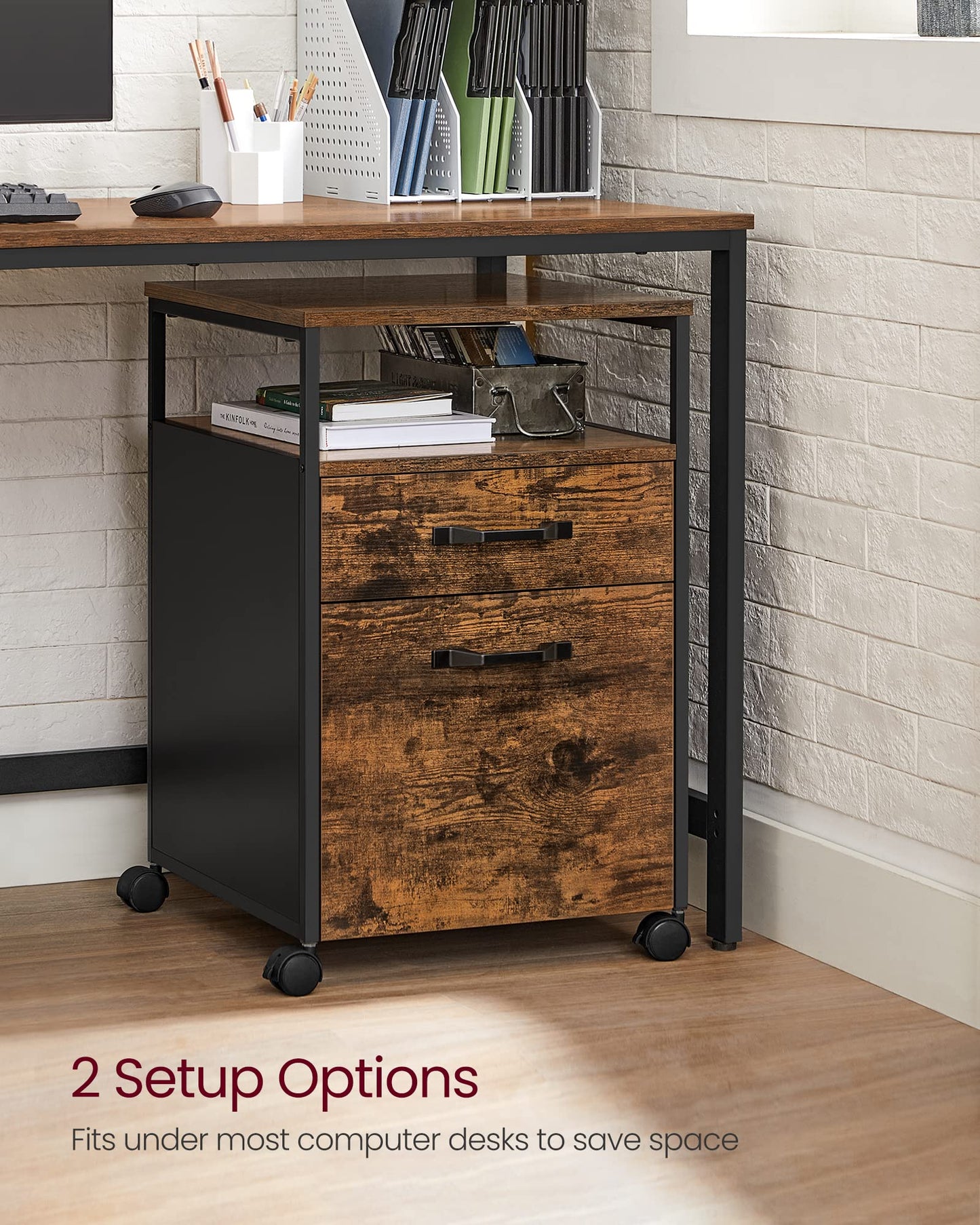 - VASAGLE File Cabinet with 2 Drawers -