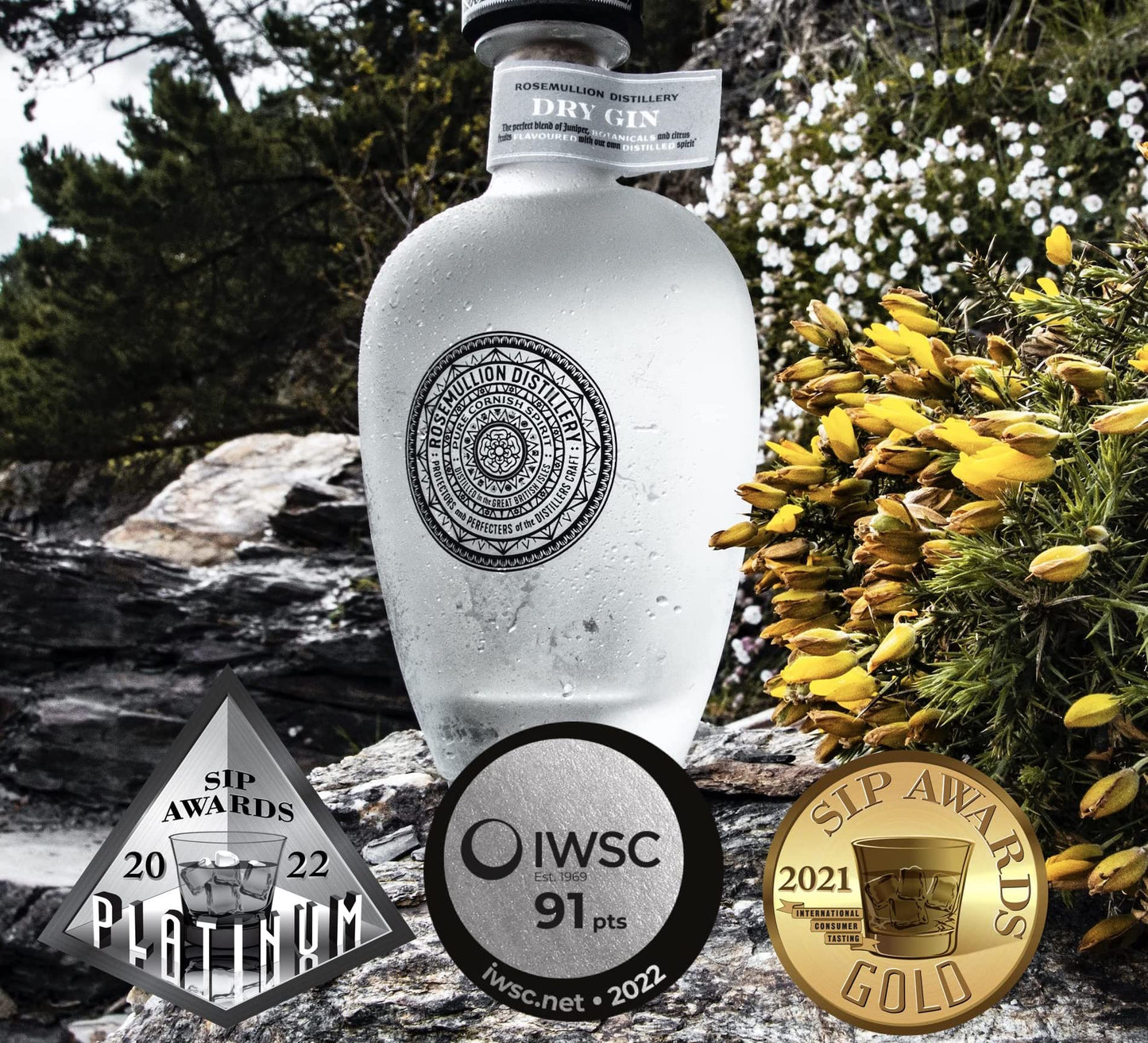 - Rosemullion Dry Gin | Multiple Award Winning Small Batch Gin | Handcrafted Bold Classic Gin -